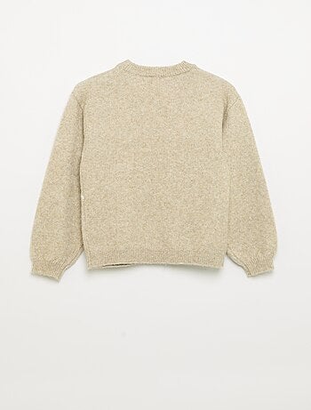 Pull en maille jacquard avec motifs 'ours'