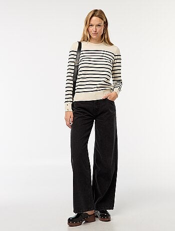 Pull en maille léger col rond