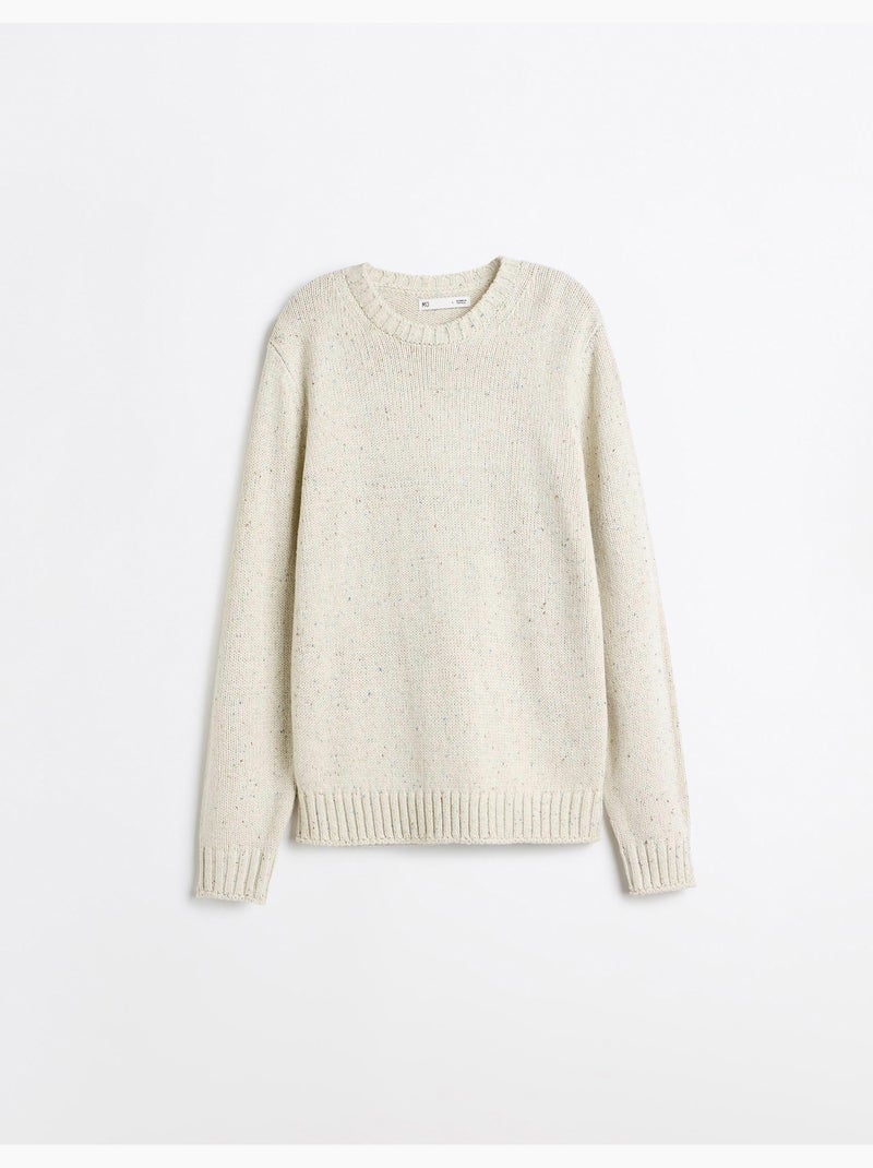 Pull en maille, mo fashion Beige - Kiabi