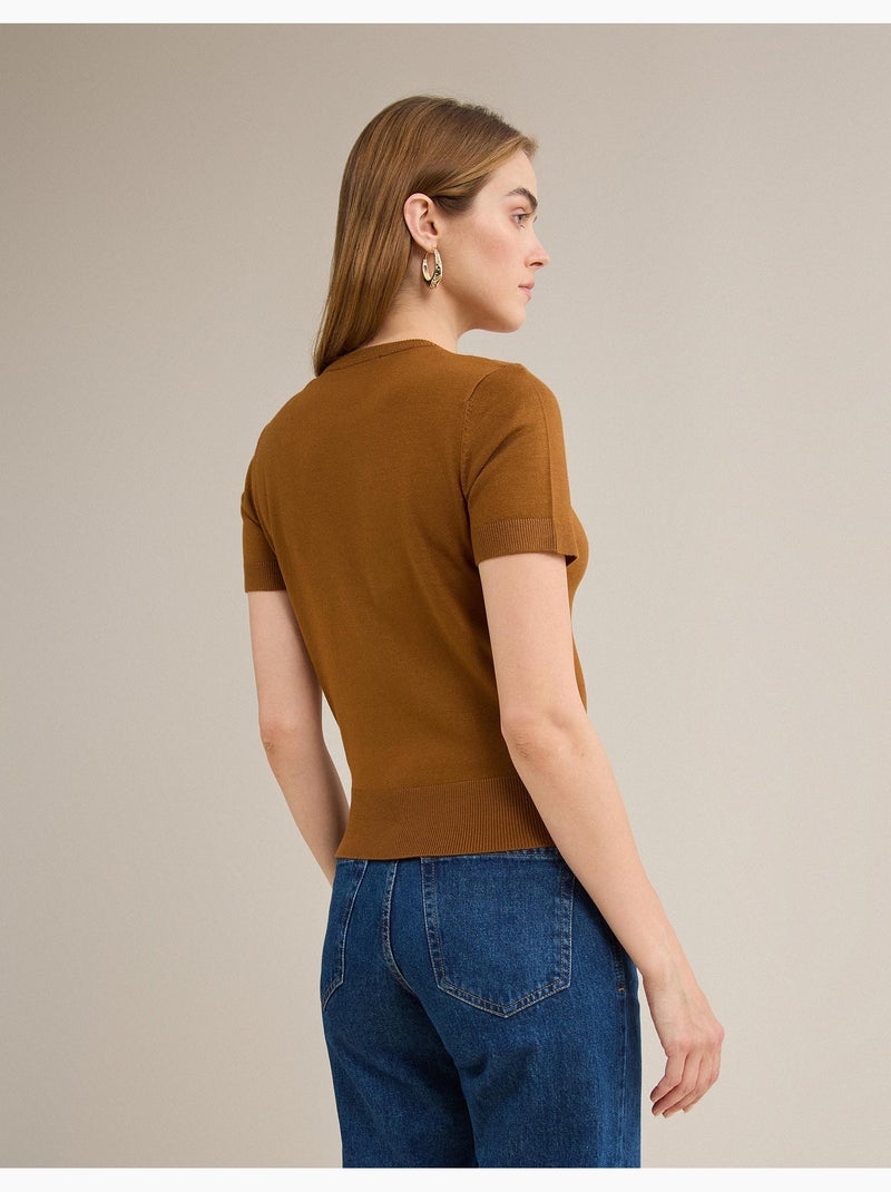 Pull en maille, MO Fashion Marron - Kiabi