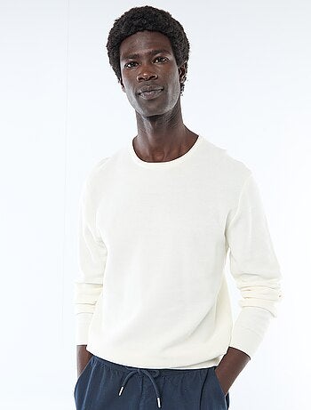 Pull en maille nid d'abeille