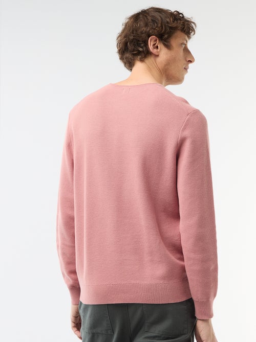 Pull en maille nid d'abeille - Kiabi