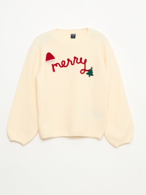 Pull en maille 'Noël' - Kiabi