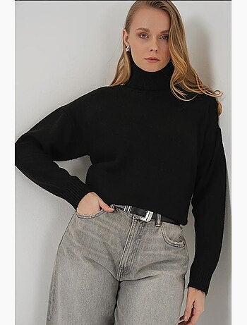 Pull en maille oversize à col roulé bdart