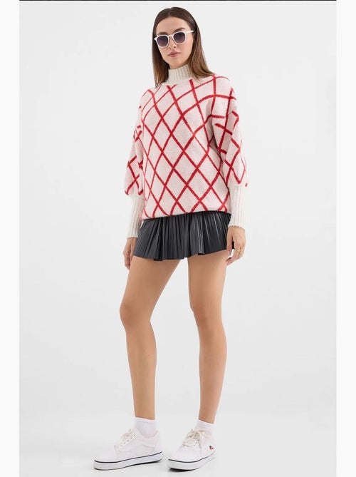 Pull en maille oversize à col roulé bdart - Kiabi
