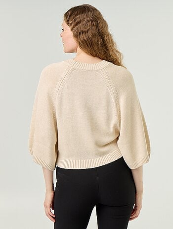 Pull en maille oversize avec emmanchures basses