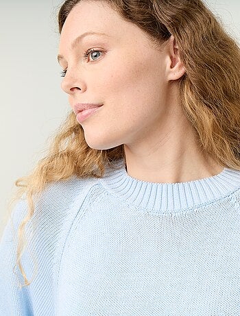 Pull en maille oversize avec emmanchures basses