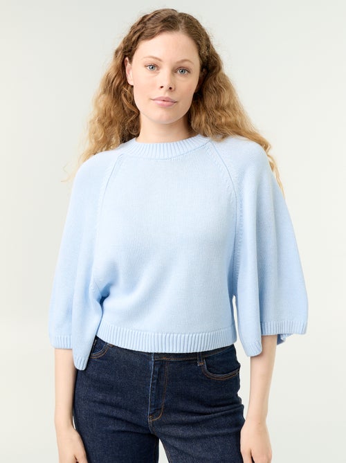 Pull en maille oversize avec emmanchures basses - Kiabi
