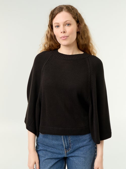 Pull en maille oversize avec emmanchures basses - Kiabi Pull en maille oversize avec emmanchures basses - Kiabi