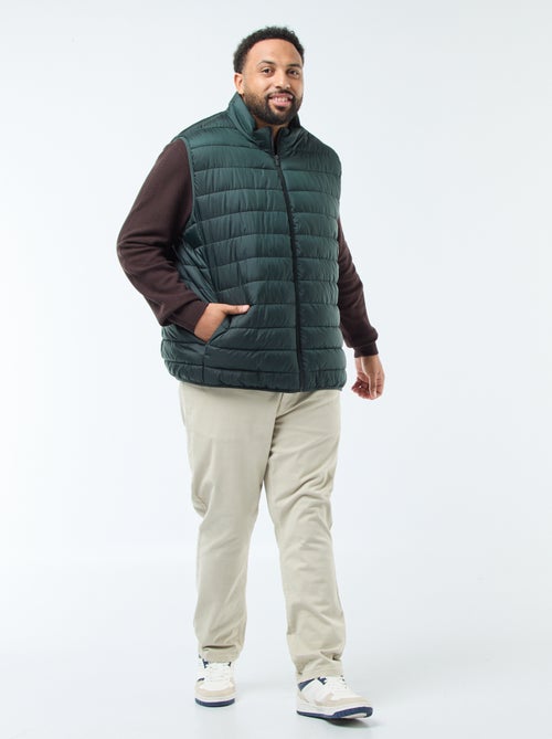 Pull en maille piquée avec col rond boutonné - Kiabi