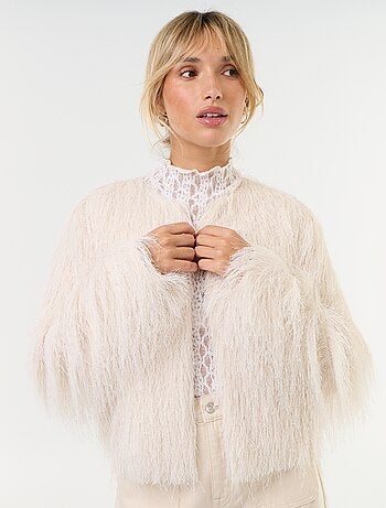 Pull en maille poilue