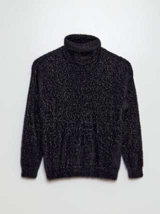 Pull en maille poilue