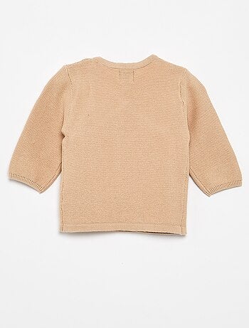 Pull en maille point mousse