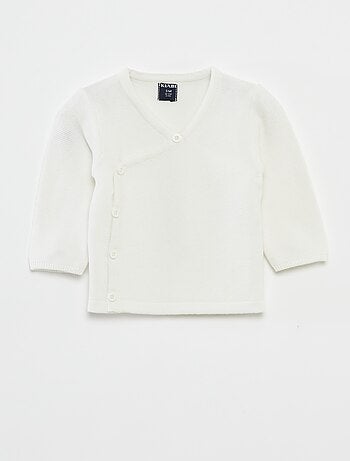 Pull en maille point mousse