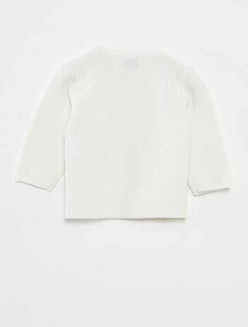 Pull en maille point mousse