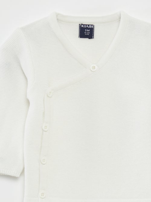 Pull en maille point mousse - Kiabi