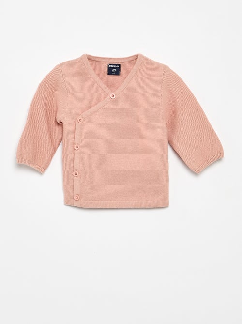 Pull en maille point mousse - Kiabi