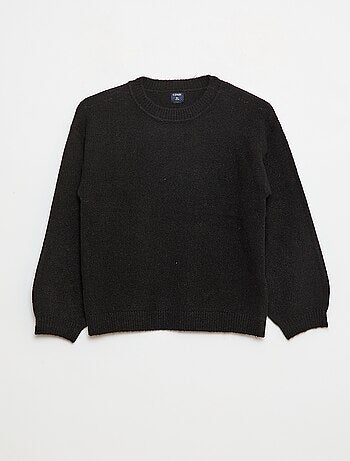 Pull en maille uni à col rond