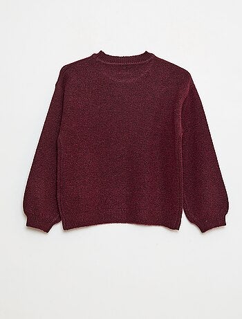 Pull en maille uni à col rond