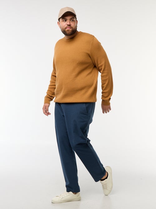 Pull en maille uni - Kiabi