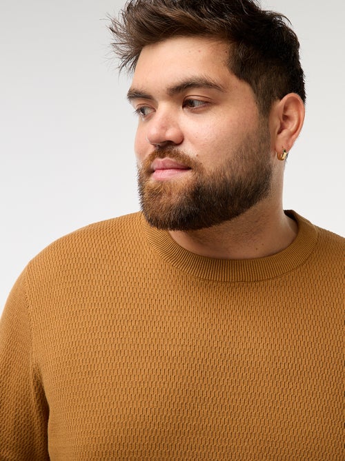 Pull en maille uni - Kiabi