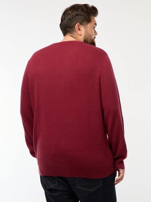 Pull en maille uni - Kiabi