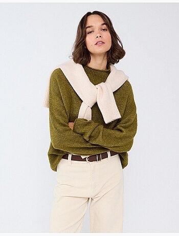 Pull en mélange de laine et d’alpaga, mo fashion
