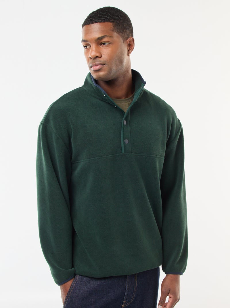Sweat Polaire Homme Craghoppers XL Vert – 1/2 Zip, Léger, état Très Bon
