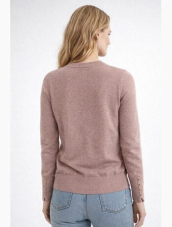 Pull en tricot à col rond et coupe slim mixray