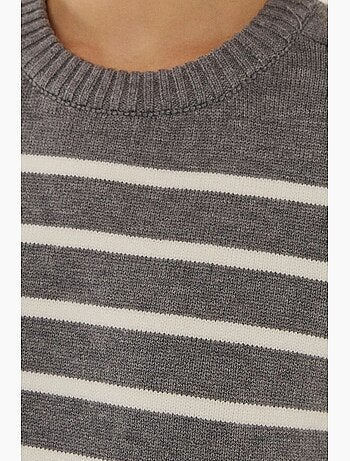 Pull en tricot à col rond rayé hiccup