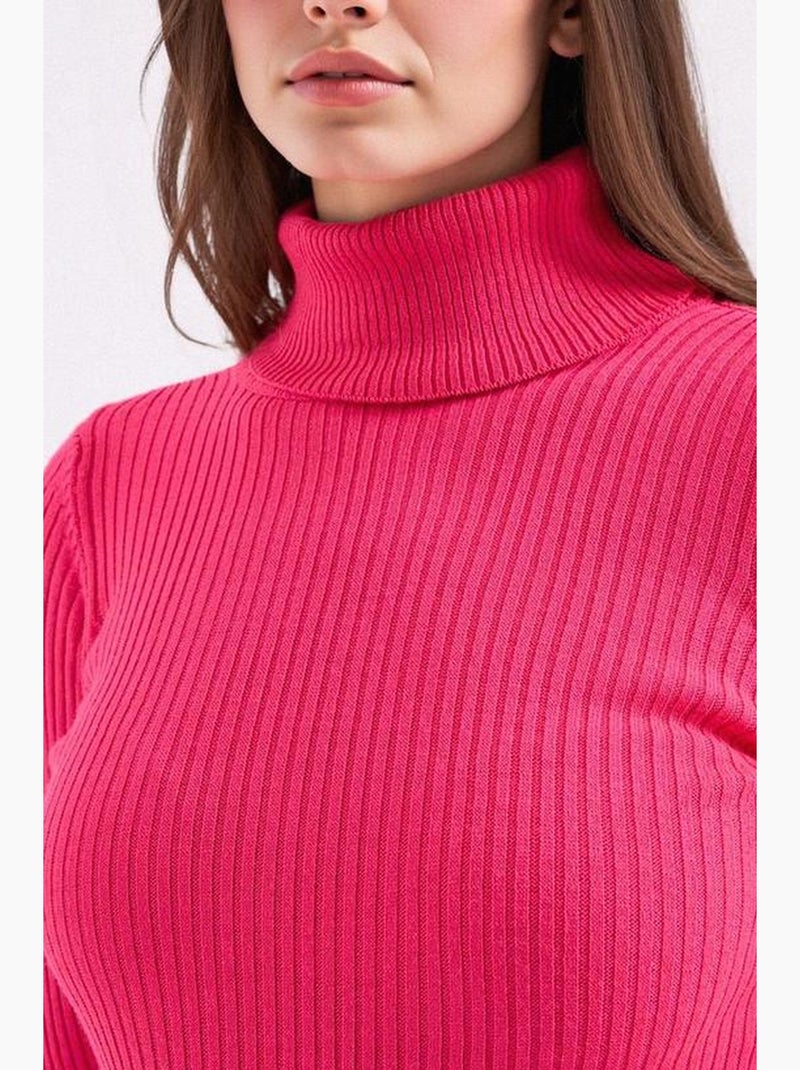 Pull en tricot à col roulé bdart Magenta - Kiabi