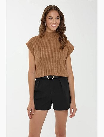 Pull en tricot à demi-col roulé hiccup