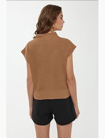 Pull en tricot à demi-col roulé hiccup