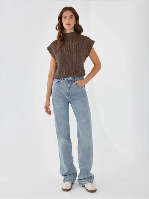 Pull en tricot à demi-col roulé hiccup - Kiabi Pull en tricot à demi-col roulé hiccup - Kiabi