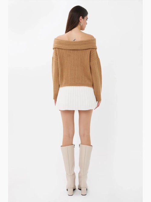 Pull en tricot à épaules dénudées - Kiabi Pull en tricot à épaules dénudées - Kiabi
