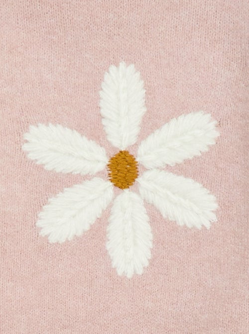 Pull en tricot avec broderie - Kiabi