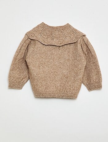 Pull en tricot avec col amovible