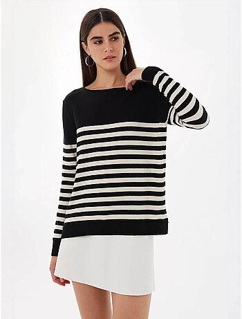 Pull en tricot basique rayé hiccup