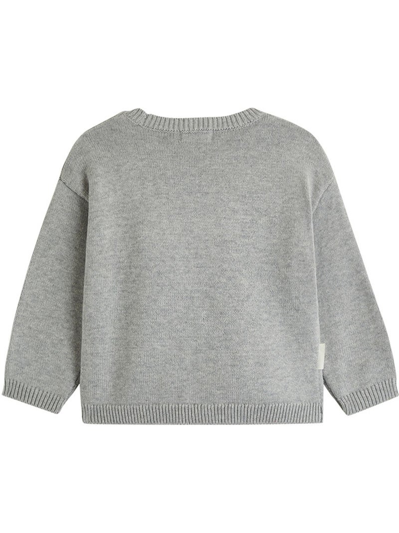 Pull enfant en tricot aimée Gris Gris - Kiabi