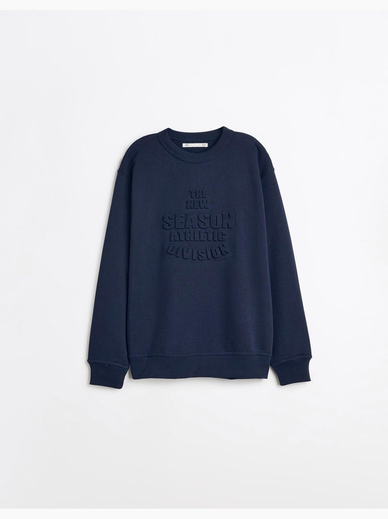 Pull éponge, mo fashion Bleu - Kiabi