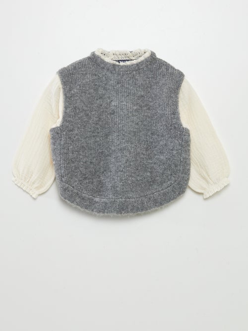 Pull et blouse 2 en 1 - Kiabi