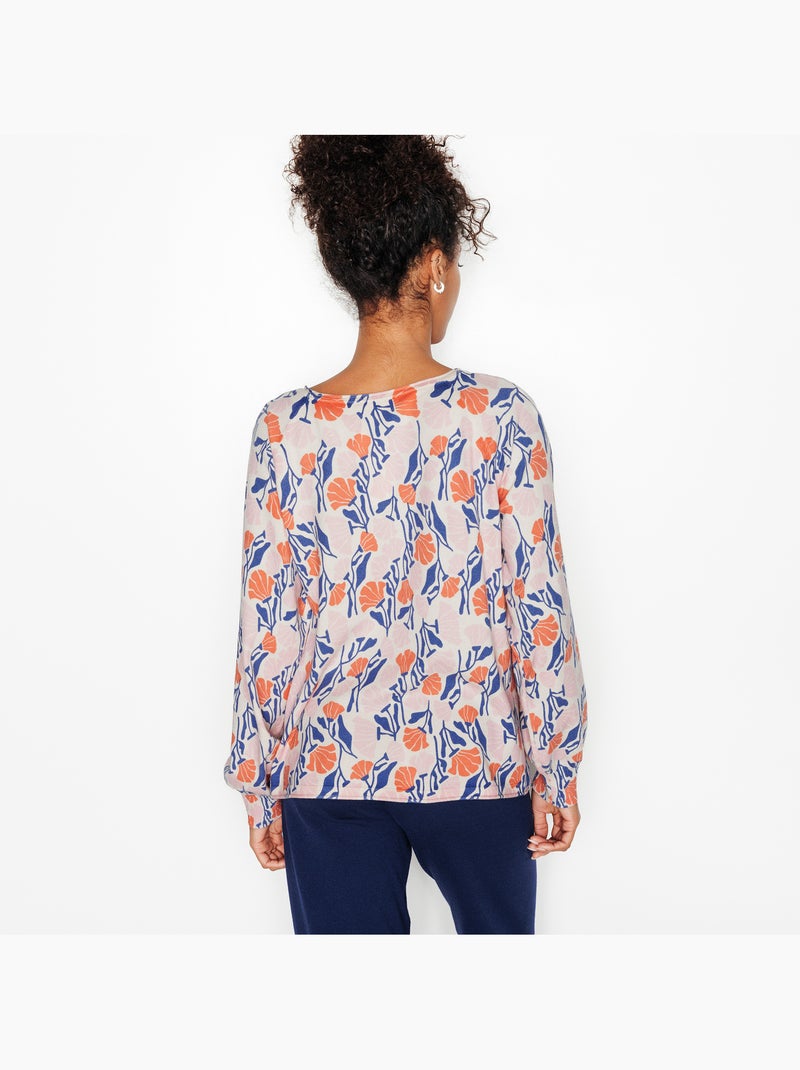 Pull feeria - rougegorge lingerie Blanc Multicolore - Kiabi