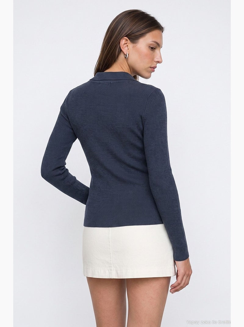 Pull femme dilvin Indigo - Kiabi