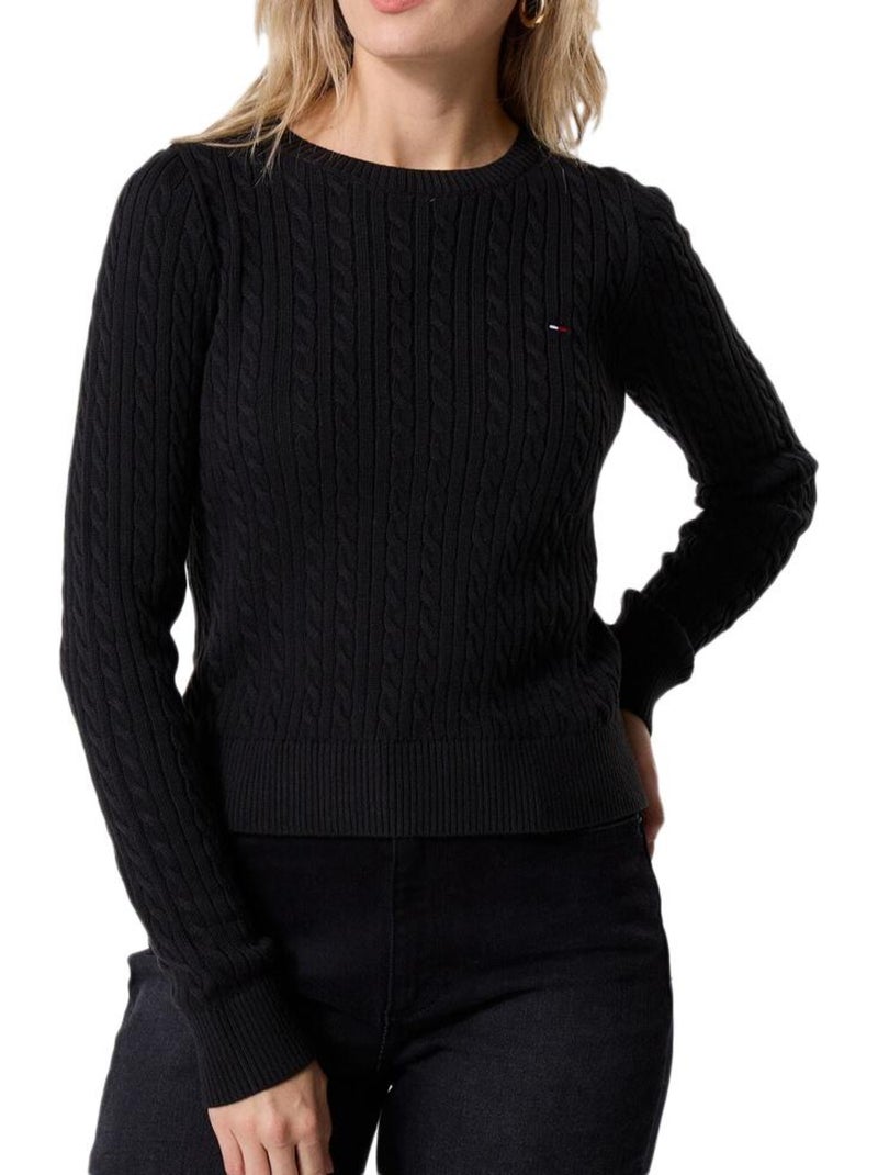 Pull femme tommy hilfiger Noir - Kiabi