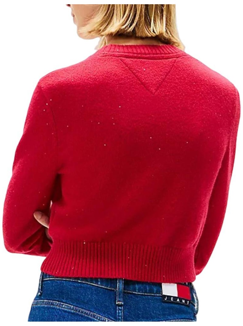 Pull Femme Tommy Hilfiger Rouge - Kiabi