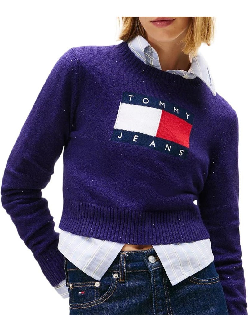 Pull Femme Tommy Hilfiger Violet - Kiabi