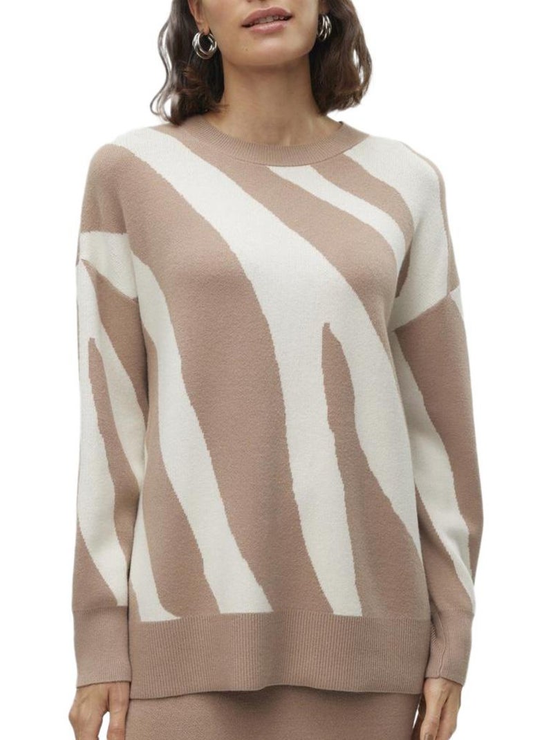 Pull Femme Vero Moda Beige - Kiabi