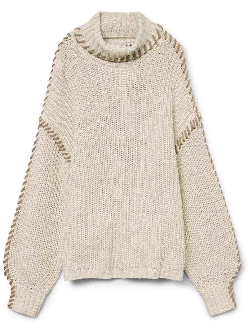 Pull Femme Vero Moda Beige - Kiabi