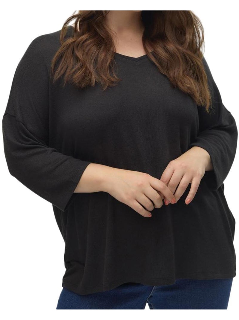Pull Femme Vero Moda Curve Noir - Kiabi
