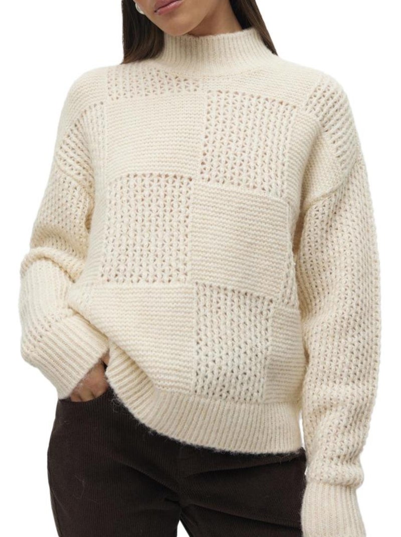 Pull Femme Vero Moda Ecru - Kiabi